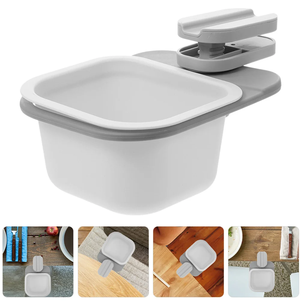 

2 шт. вращающееся мини-корзина для мусора с зажимом, небольшой мусорный бак, настольный держатель для мелочей, вращающийся ящик для хранения для стола, клипса на мусорном баке