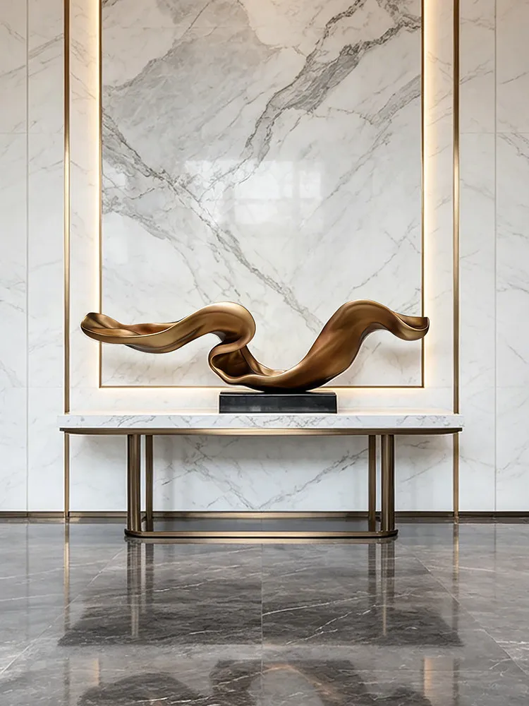 LMM living room high-end transparent resin sculpture model room hotel lobby decoration