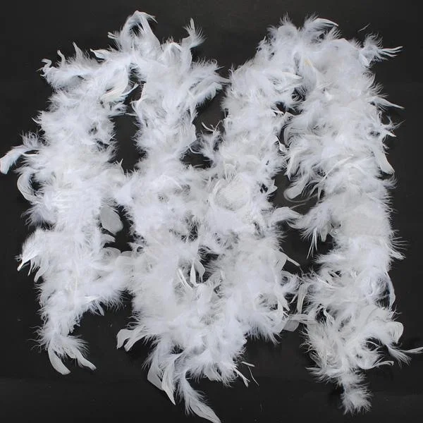 2M Handcraft Fluffy Feather Boas Scarf Clothes for Wedding Valentine Day Party Decoration Performance Dance Costume Accessories