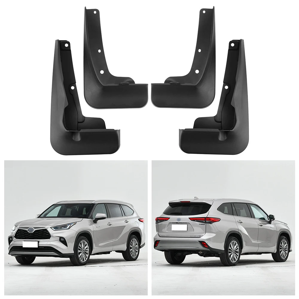 

For Toyota Highlander Kluger 2022 2023 2024 Front And Rear Mudguards Car Splash Proof Protector Accessories Exterior Wing Fender
