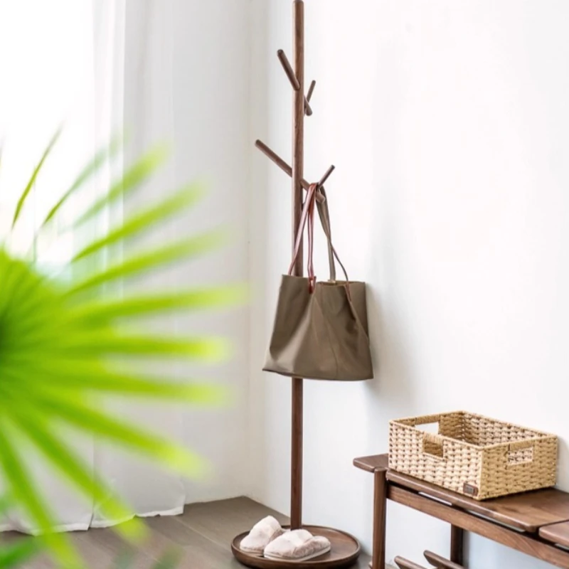 Wooden Living Room Coat Racks Space Saving creative Display Modern Coat Racks cheap Corner Shelf Porte Manteau Trendy Furniture