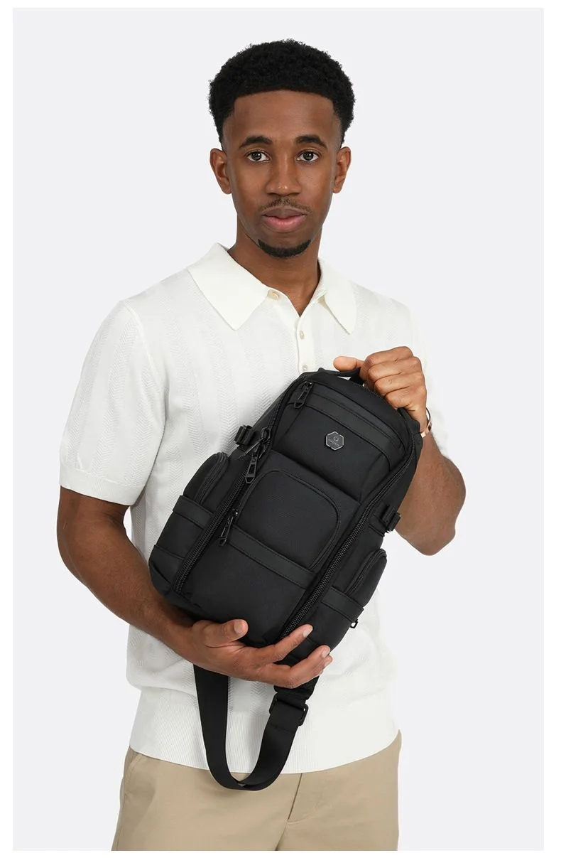OZUKO Crossbody Bag Large Capacity Shoulder Bags for Male Waterproof Chest Bag Tactical Sling Messenger Bags Men Outdoor Sports