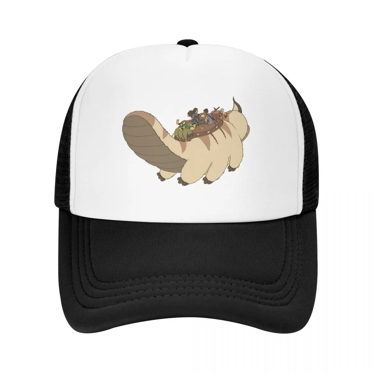 Appa Avatar The Last Airbender Cap Fashion Mesh Baseball Caps Adjustable Hat Hip Hop Summer Unisex Baseball Hats Polychromatic