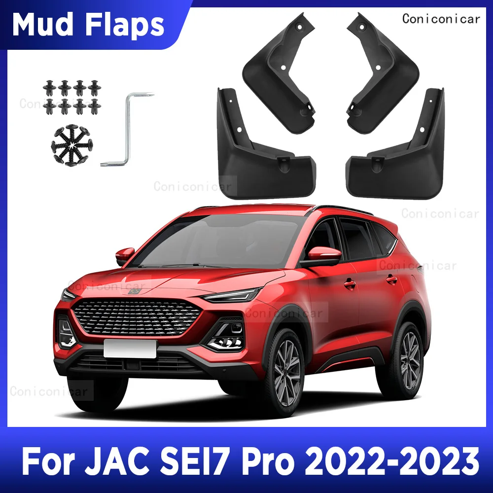 

For JAC SEI7 Pro 2022 2023 Mud Flaps Splash Guard Mudguards MudFlaps Front Rear Fender Auto Styline Car Protection Accessories