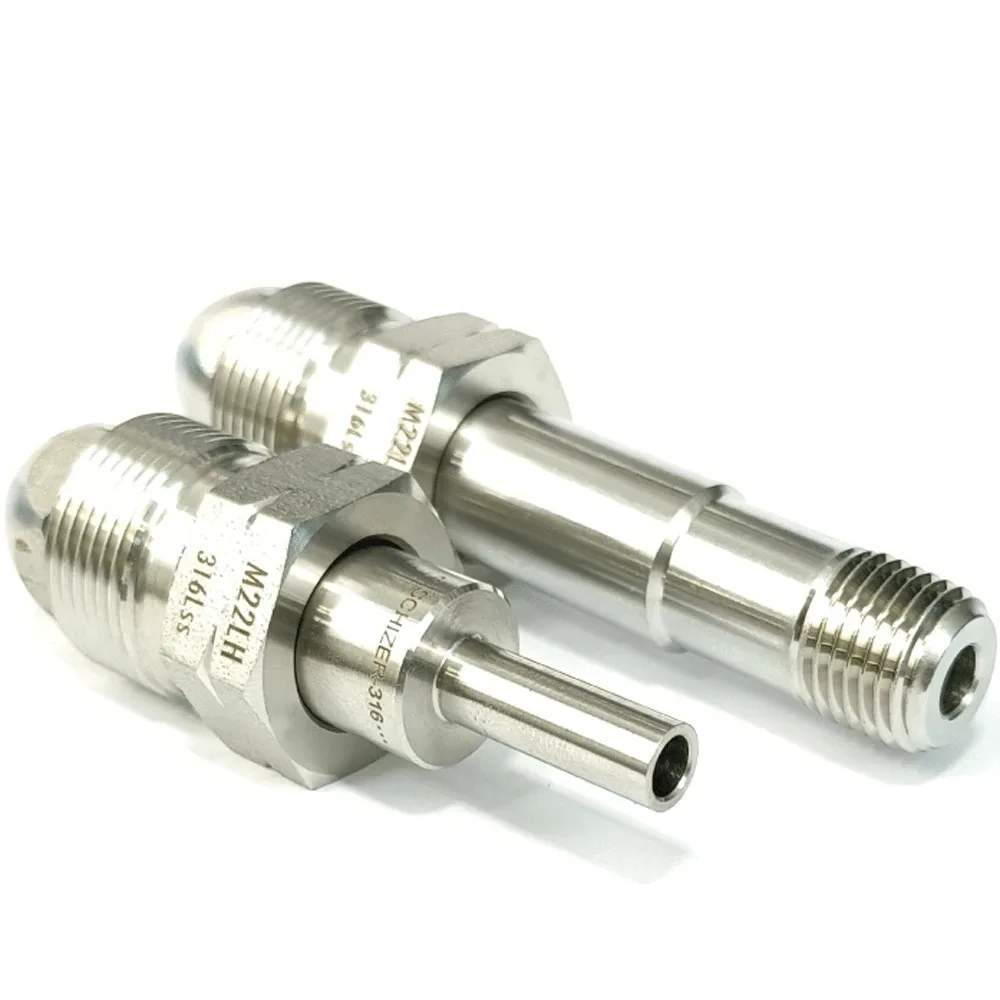 

M22LHM левая нарука до 1/4 дюйма NPT мужская или трубка 1/4 дюйма с автоматической сваркой SUS316L соединитель для фитинга из нержавеющей стали