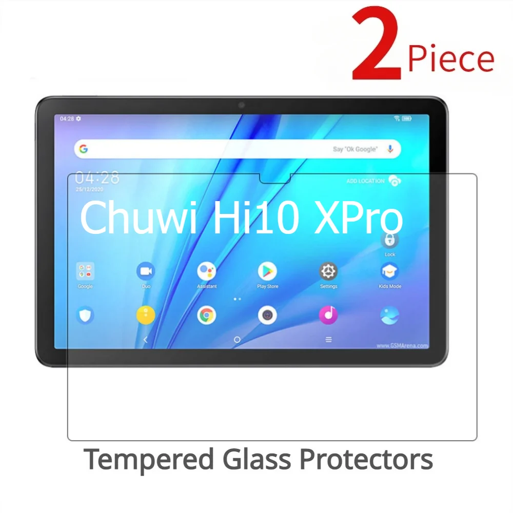 

2Piece Tempered Glass Protectors for Chuwi Hi10 XPRO 10.1'' Tab Screen Protector 9H Hardness Anti-Scratch Protective Films