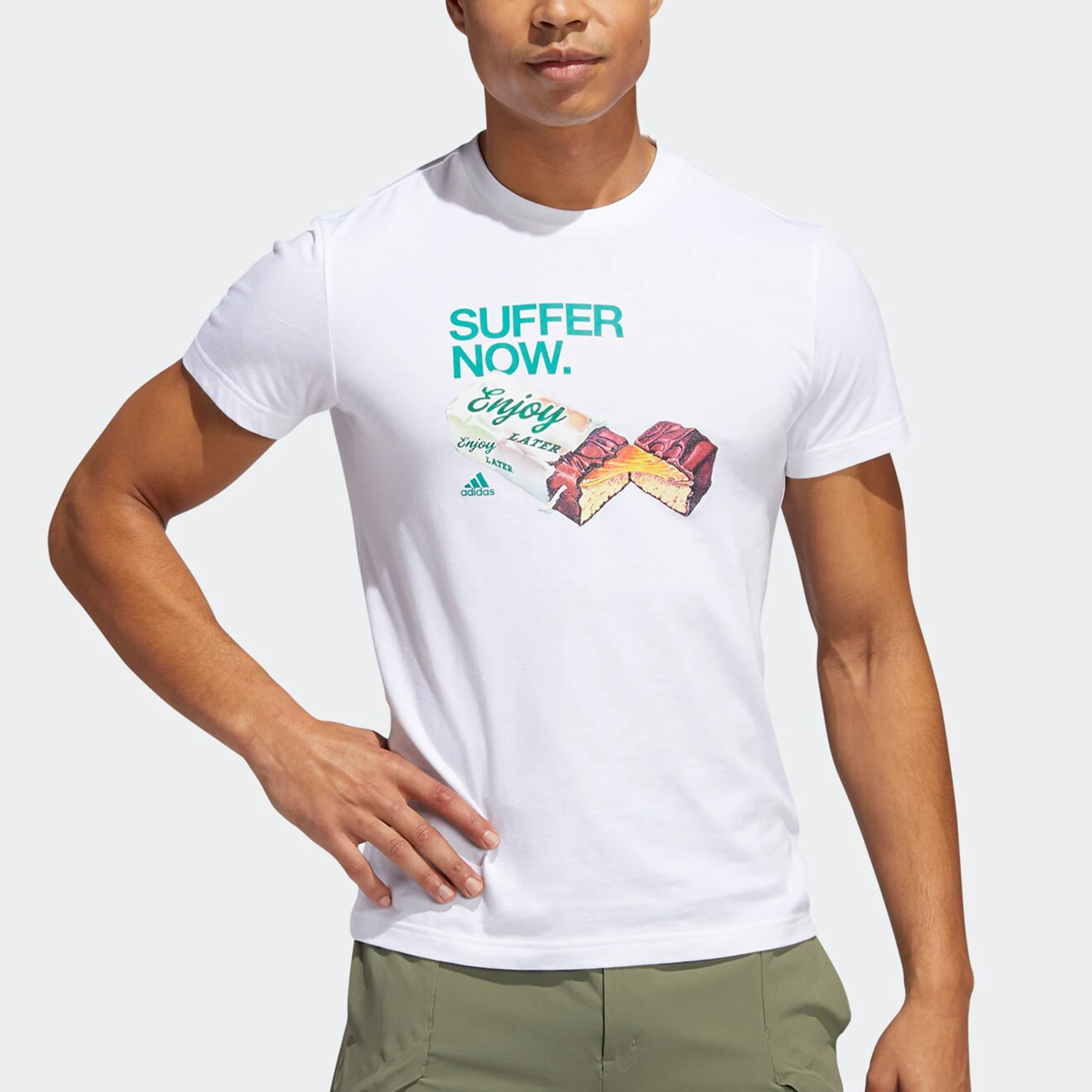 

Оригинальная летняя новая мужская повседневная спортивная футболка Adidas с короткими рукавами FM7543