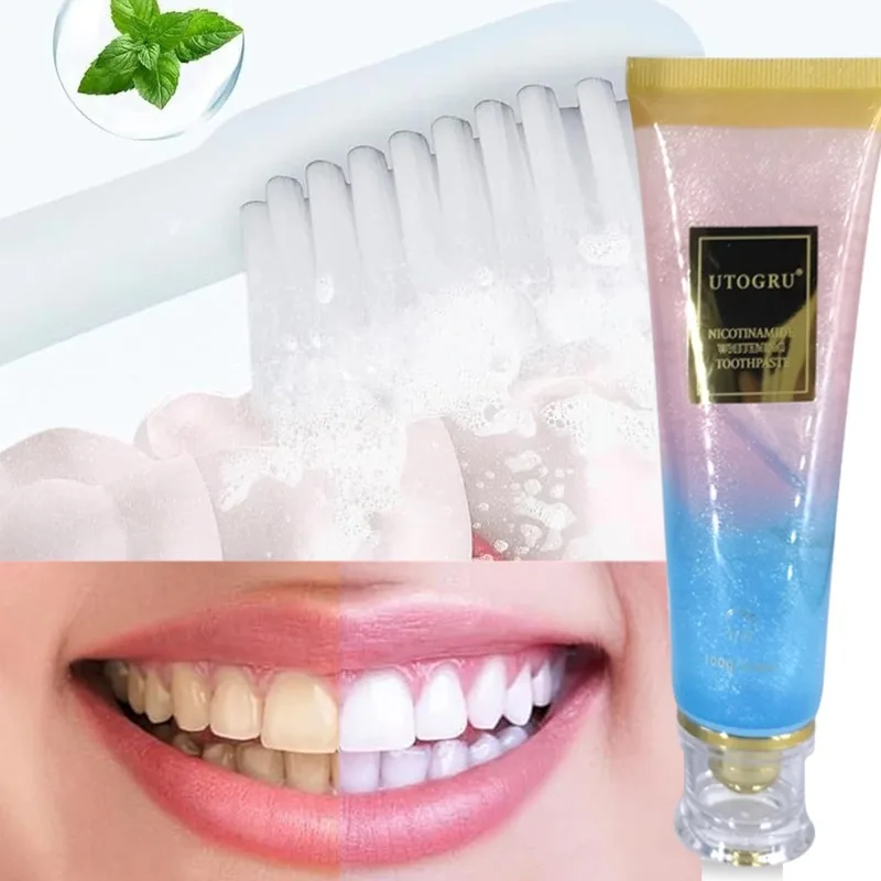 Ниацинамидная зубная паста для пожелтения, удаления окрашивания, отбеливания, чистки зубов, свежести, дыхания, чистки полости рта, ухода за зубной пастой