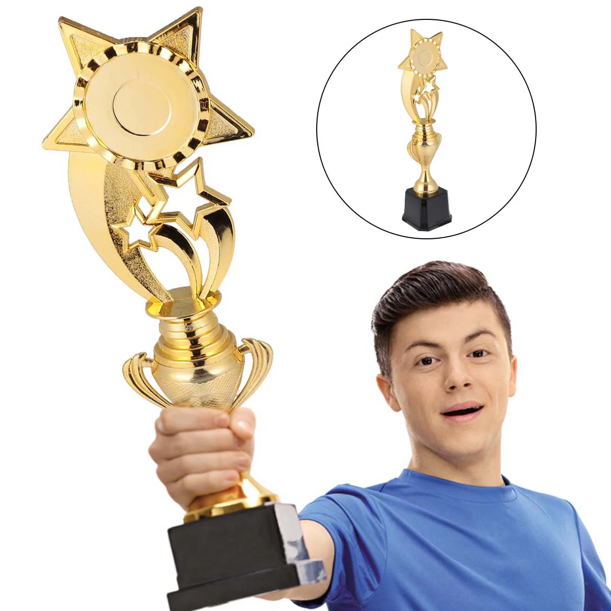 

Soccer Trophies Durable Special Smooth Competition Soccer Trophies Sports Reward for Students