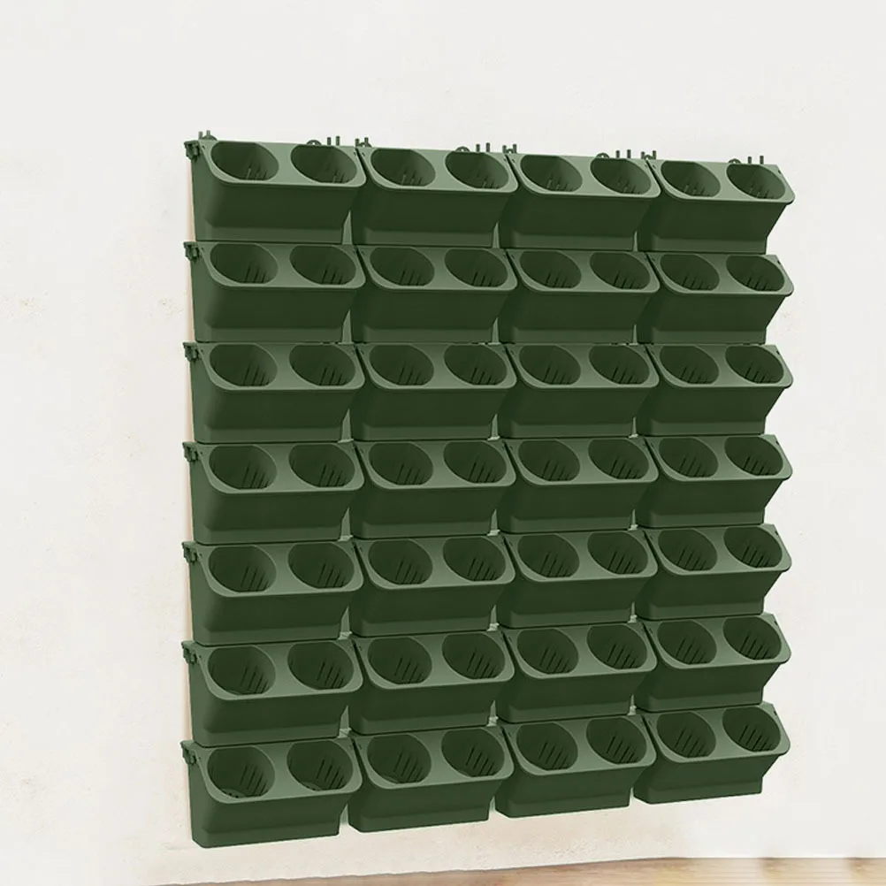 

Hanging Flower Planter Indoor Outdoor Wall Plastic Pot Modern Durable Gardening Supplies Home Decor Indoor Wall Planter