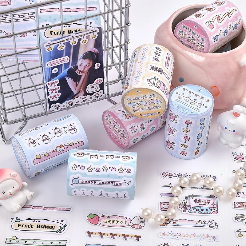 1 Piece 2m Masking Tape Decorative Adhesive Scrapbooking Journal Collage Album Stationery Washi Tape Photo Diary Material