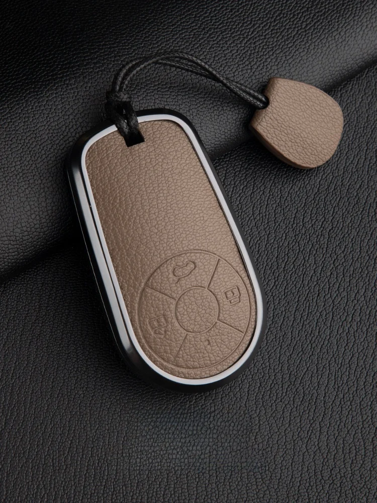 euler-key-cover-genuine-sheepskin-black-white-ballet-punk-style-car-interior-decoration-accessories-high-end-luxury