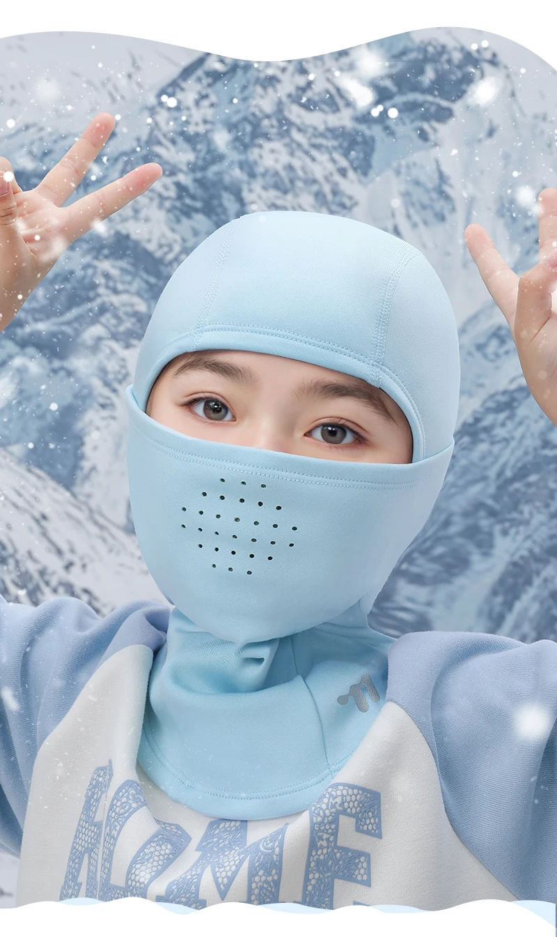WEST BIKING Winter-Sturmhaube für Jungen, winddichte Thermo-Gesichtsmaske, Helm-Innenfutter für Mädchen beim Radfahren und Skifahren, atmungsaktiv, warm, bis -20 Grad. ° C – Detail 15