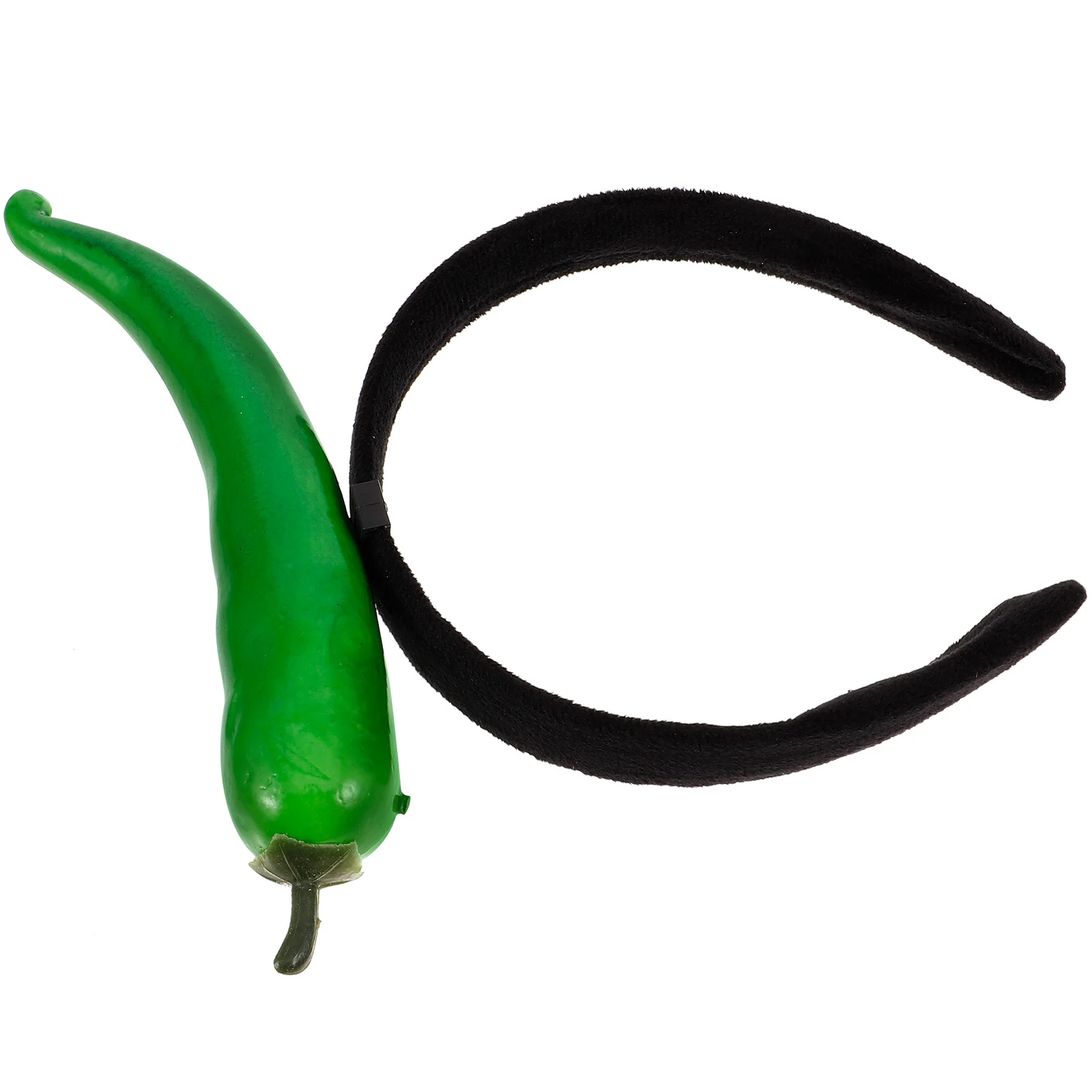 

Chili Pepper Hair Hoop Decorative Headb Women Green Party Hairstyle Treatment Unique Headdress Festival Accessories