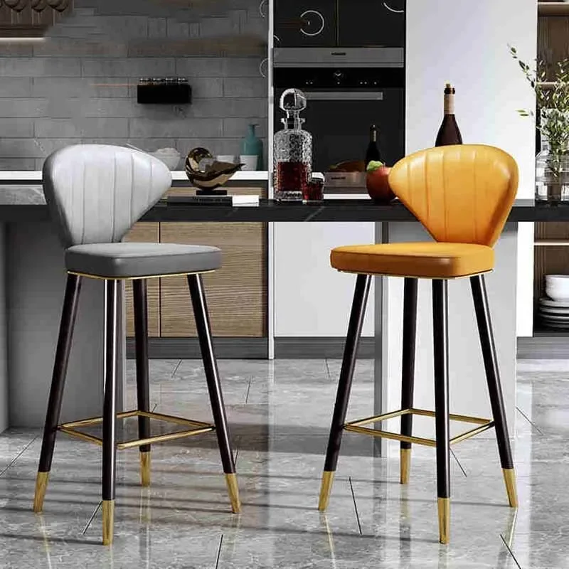 

Throne Swivel Design Modern High Dining Bar Chair Office Cafe Metal Salon Makeup Ergonomic Chair Soft Sedia Bar Furniture