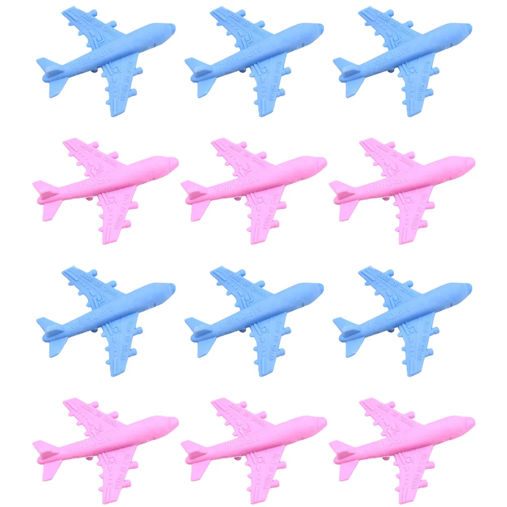 

12pcs Airplane Eraser Cute School Supplies Fun Shaped Erasers for Kids Easy to Hold Novelty Bulk Cool Erasers