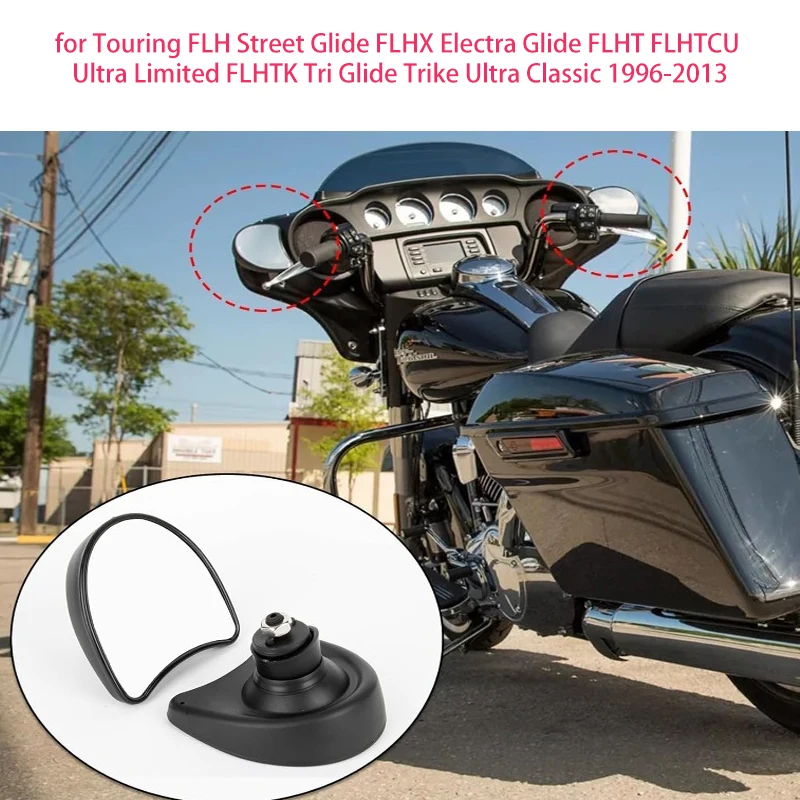 

Внутренний обтекатель зеркала заднего вида 10 мм для Touring FLH Street Glide FLHX Electra Glide FLHT FLHTCU Ultra Limited Classic 1996-2013 гг.