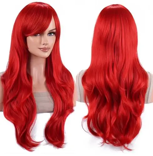 

Wig Long Red Curly Body Wave Wig Halloween Cosplay Costume Wig for Women Fashion Wig for for Daily Party Cos