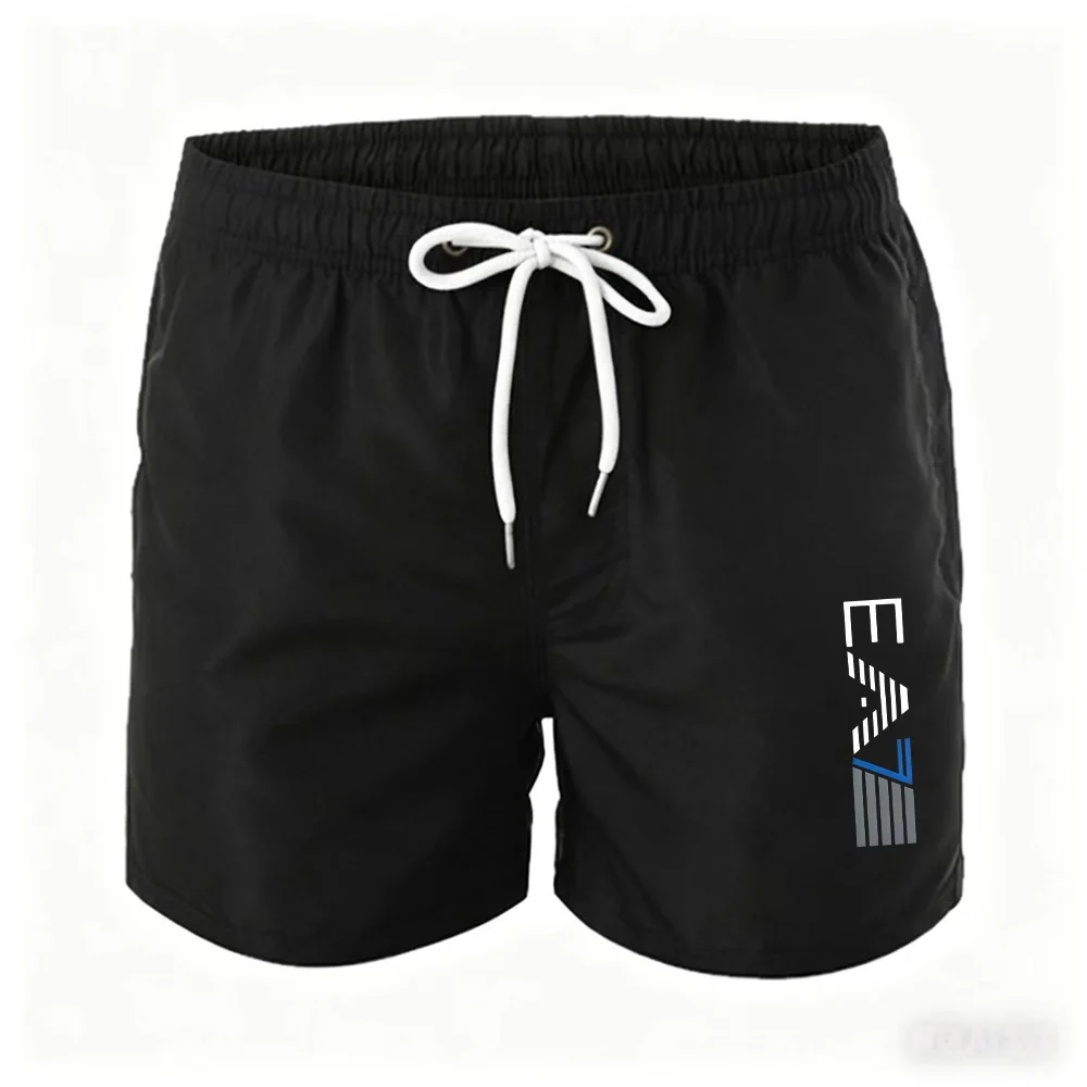 Men's Swim Trunks Beach Shorts Drawstring with Mesh Lining Elastic Waist Plain Breathable Soft Casual Daily Streetwear