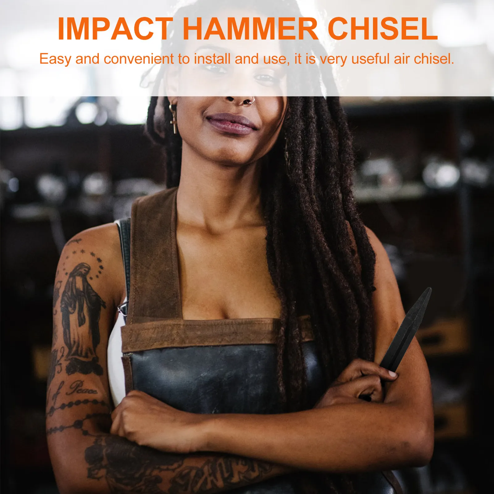 

Стальная цельная длинная пневматическая насадка-зубило (головка) для пневмоинструмента, высокопрочная, износостойкая, для кирпича, цементных стен, камня