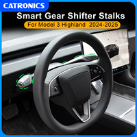 Catronics For Tesla Model 3 Highland Gear Shift Turn Stalks Gear Shifter Lever Signal Wiper Handle Shift Lever Car Accessories
