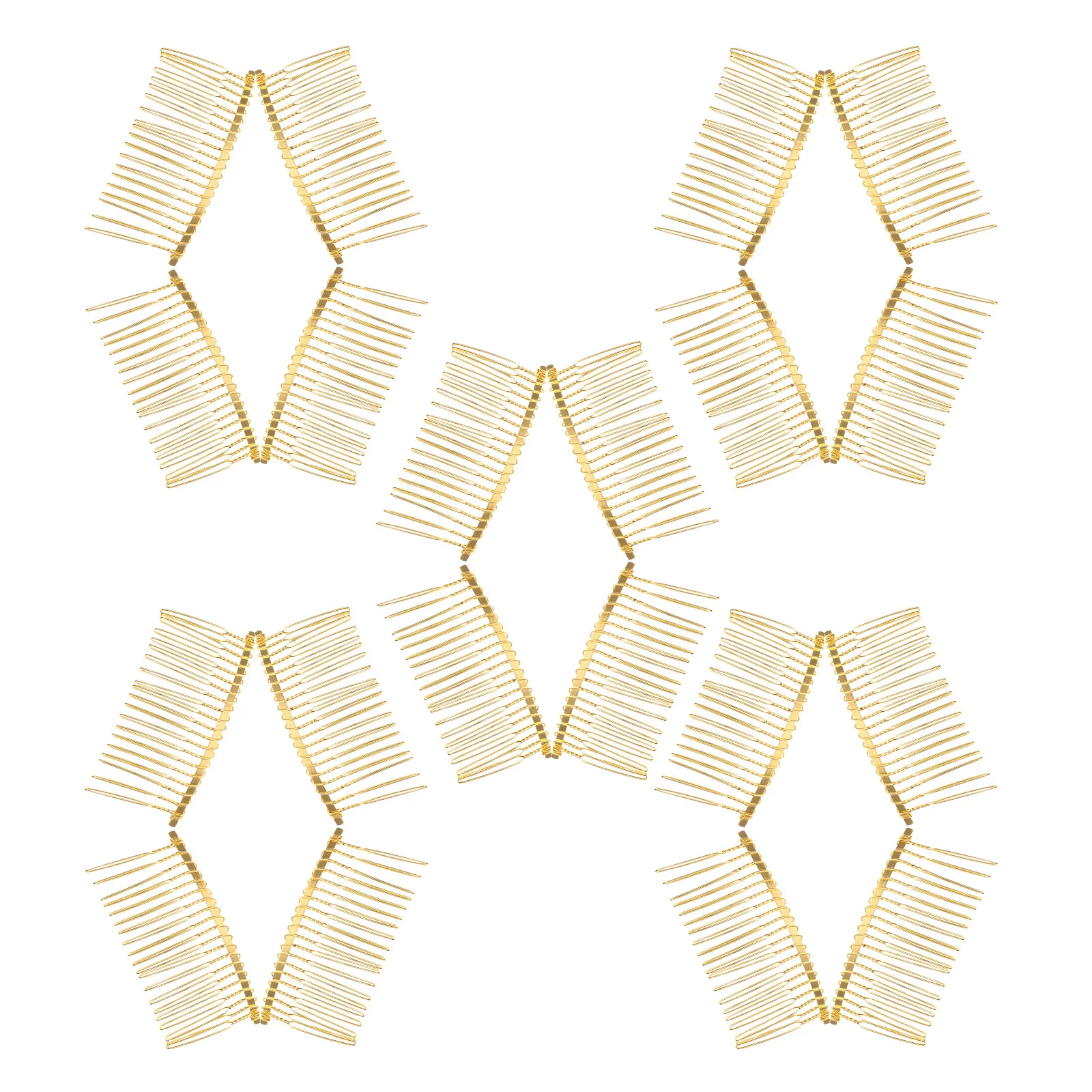 

20Pcs Elegant Hair Combs for Women Metal French Twist Clip with 20 Teeth Smooth Finish Secure Grip for Updos Braids Bridesmaid