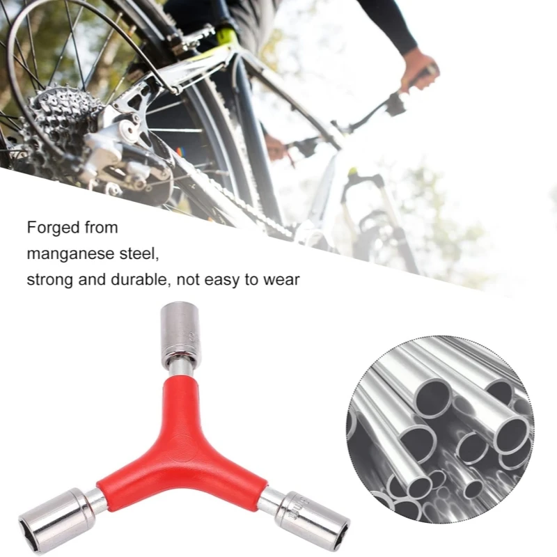 Shape Bike Hex Socket Wrench Portable Lightweight Bike Triangle Wrench Less Effort High Hardness Triangle Allen Wrench