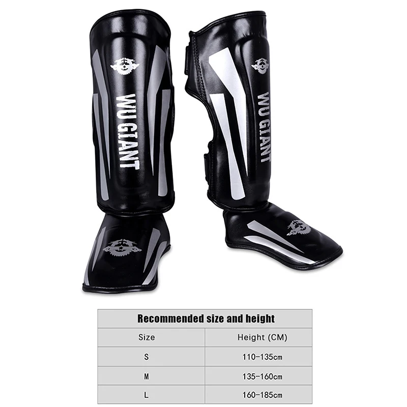 【U】1 Par de Protectores de Espinilla para Kickboxing, Boxeo, Muay Thai, Artes Marciales, Sanda, Wushu, Protector de Piernas, Taekwondo, MMA, Protectores de Tobillo para Lucha