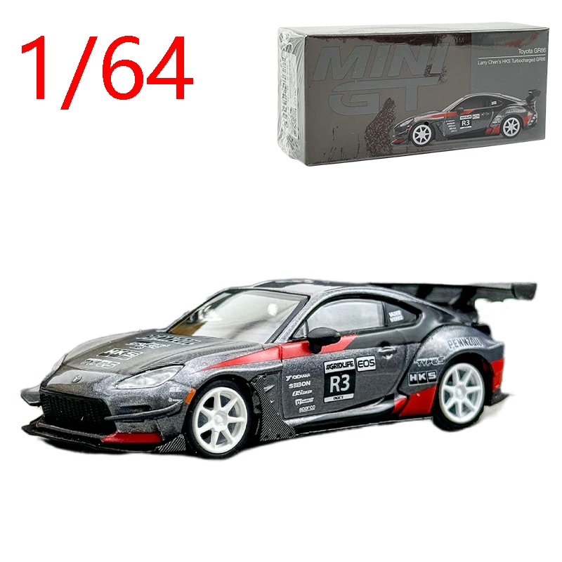 

Литая под давлением модель суперкара Toyota GR86 HKS R3 в масштабе 1/64 из сплава Toyota GR86 HKS R3 # Дисплей статической коллекции модели автомобиля 820.