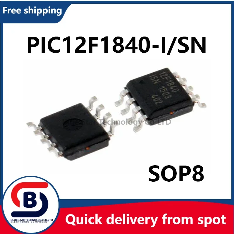 Free Shipping 10-50pcs/lots PIC12F1840-I/SN PIC12F1840 12F1840 SOP8 Quick delivery from spot