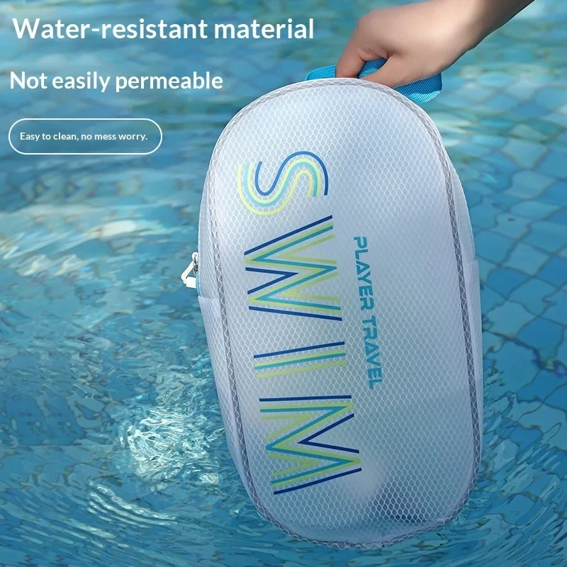 Large Capacity Waterproof Wet Dry Bag for Swimming Toiletry Bag Travel Cosmetic Organizer with Separate Compartment Shower Gym