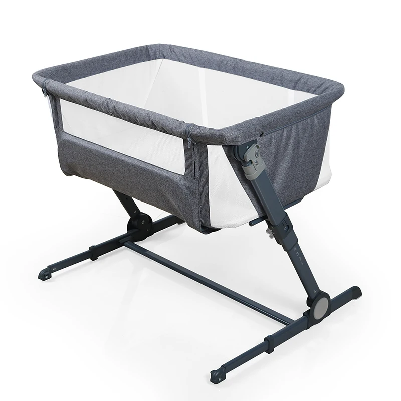 

Easy folding portable baby bedside sleeper with EN standard ASTM certificate baby cribs