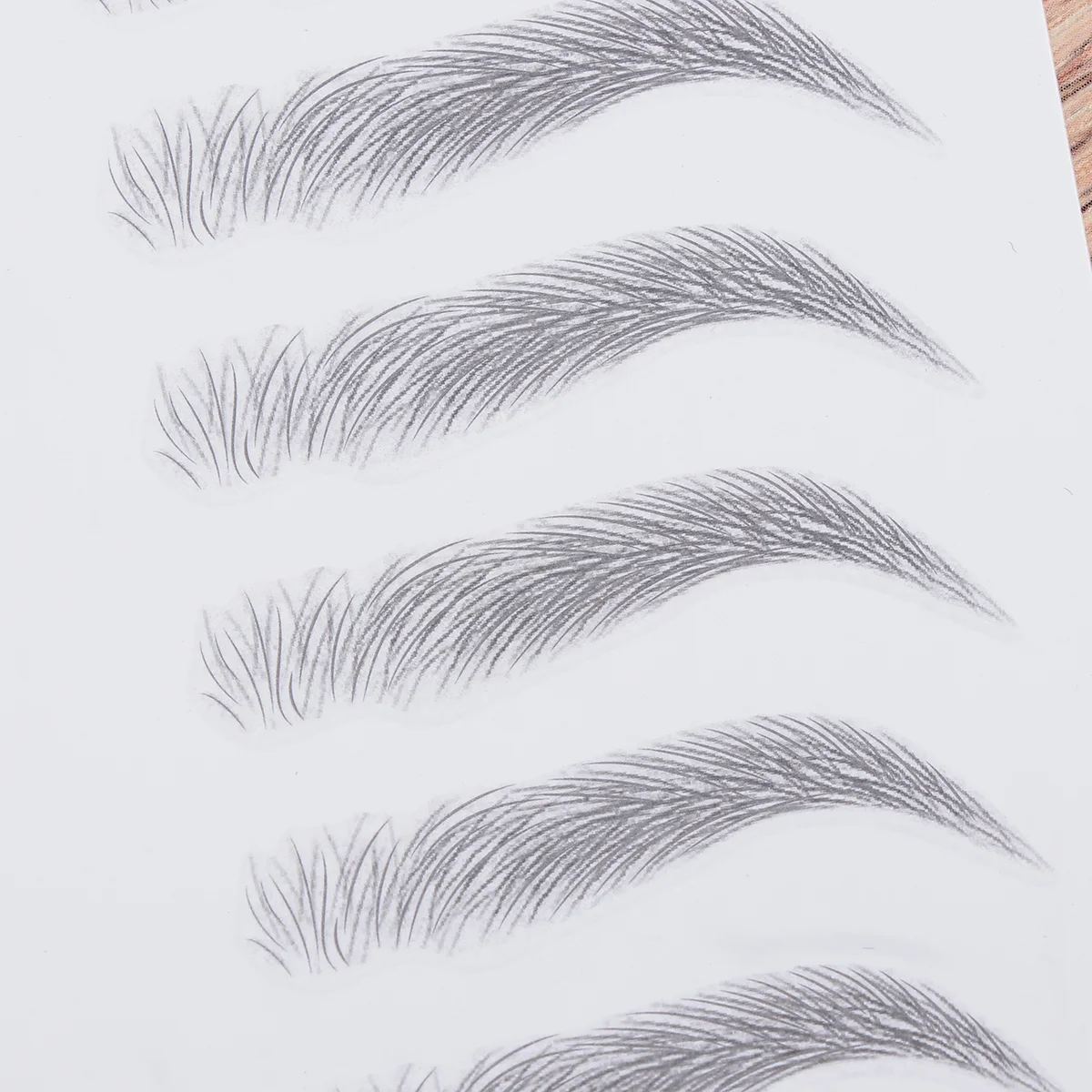 Natural Tattoo Eyebrow Stickers Eyebrows 3d Stencils Transfer Water Proof Black