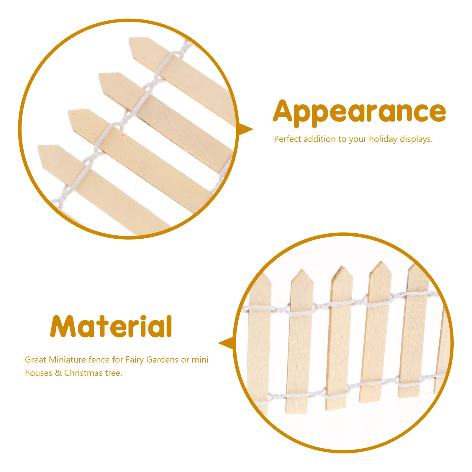2 مجموعات مصغرة سياج خشبي 5 سنتيمتر الخشب الطبيعي سياج اعتصام ل منزل صغير حديقة المشهد ديكور ذاتي الصنع المشهد الصغير طاولة الرمل #2