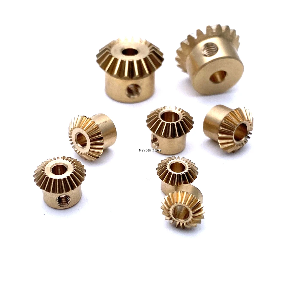 1:1 Precision MINI Bevel Gear 0.3/0.4/0.5/0.8/1M 90-Degree Transmission Brass Model Static Change Accessories