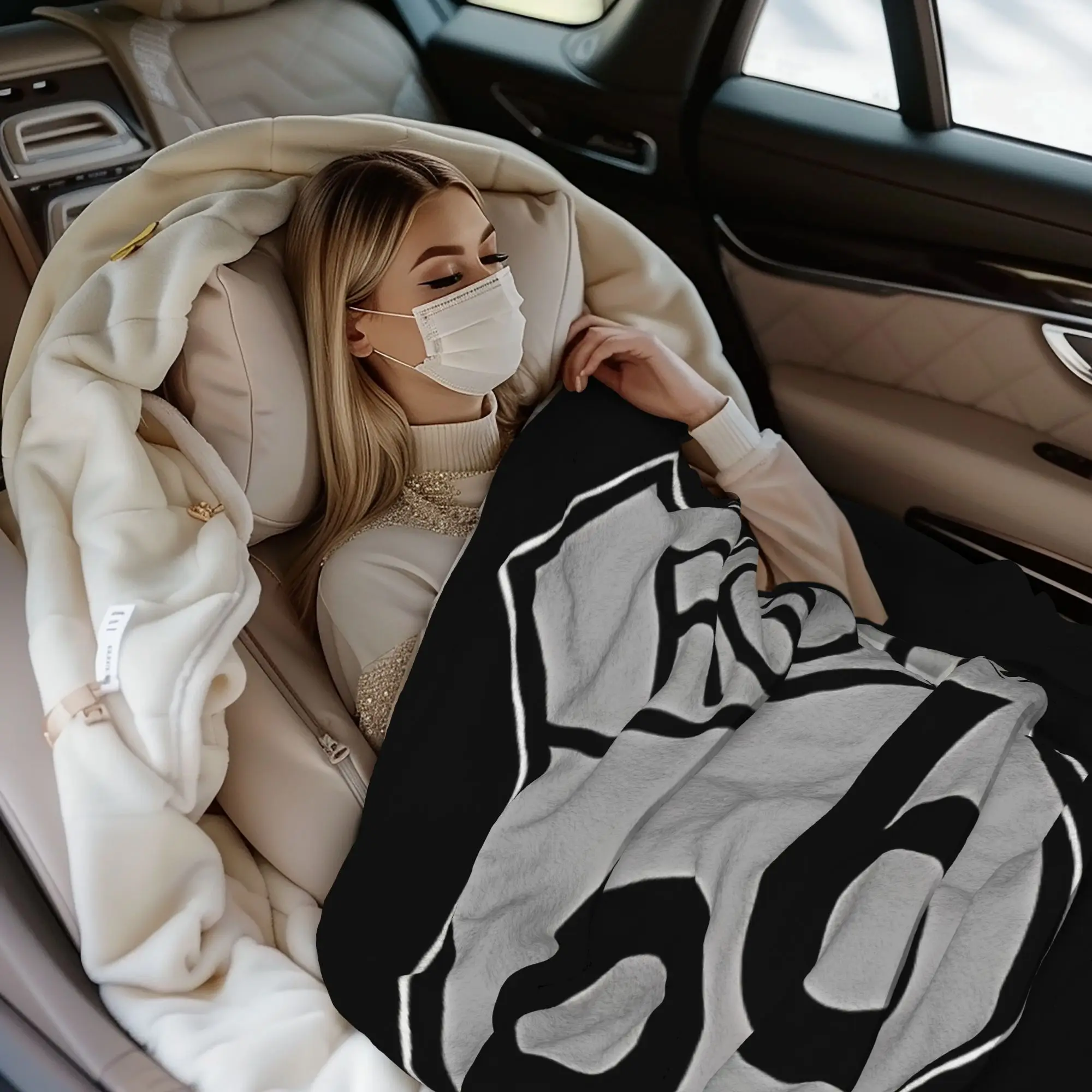 1PC home Cute Room Decor Classic Blanket Throw Blanket Route 66 Novelty Warm Blanket All Season