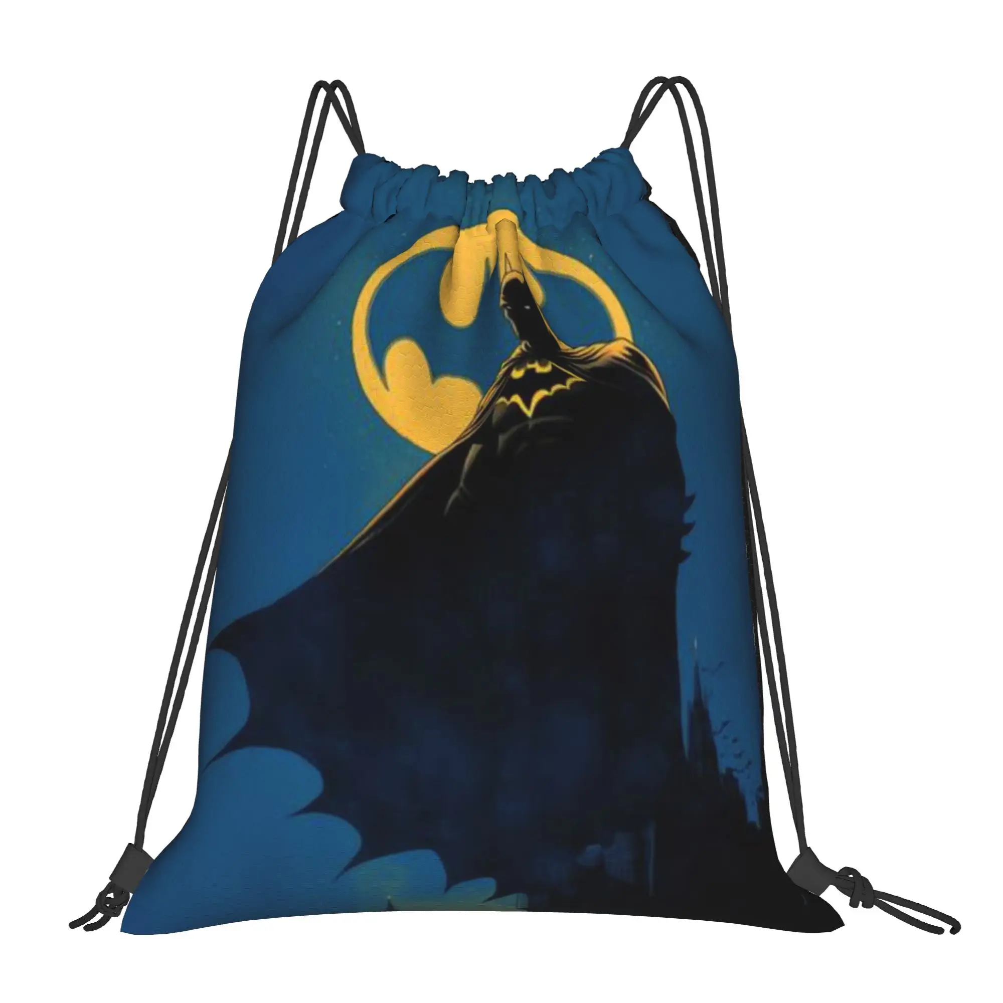 

Сумки на шнурке Heroic Anime Batman, сумки на шнурке для покупок, унисекс, для хранения вещей, сумка-органайзер с карманом на шнурке