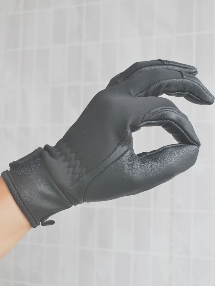 Paragliding skydiving gloves climbing leather wear-resistant breathable cut-resistant touch screen waterproof leather