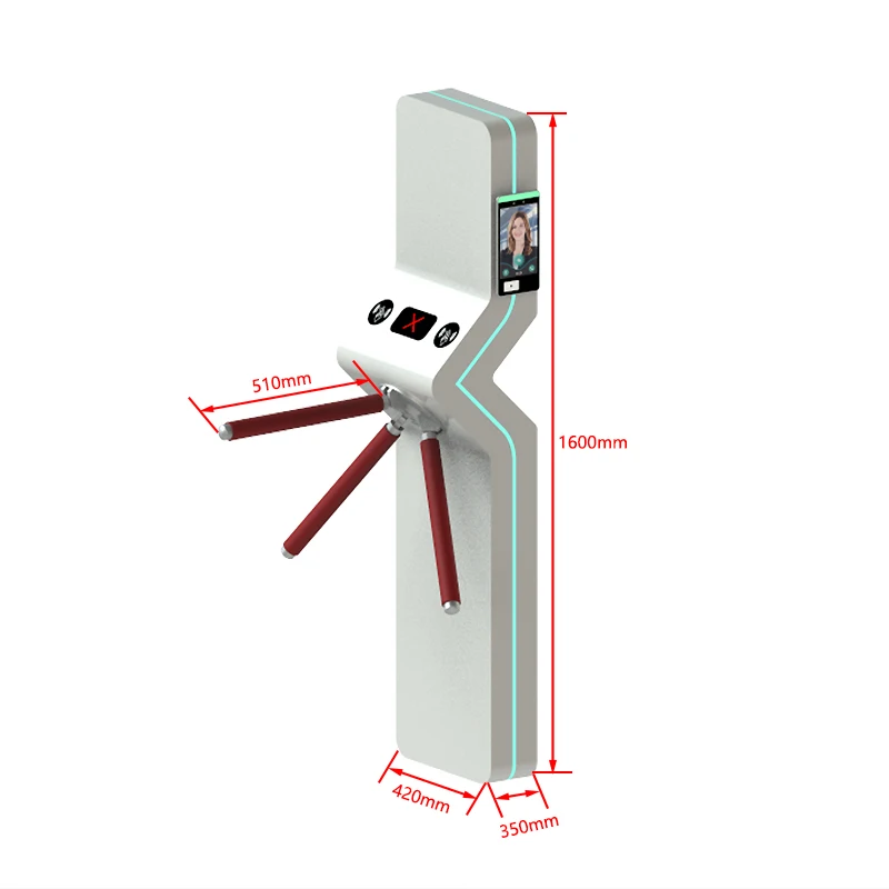 

2025 New Card Recognition ATB-DH Anti-collision Pedestrian Passage Gate Playground Fully Automatic Tripod Turnstile
