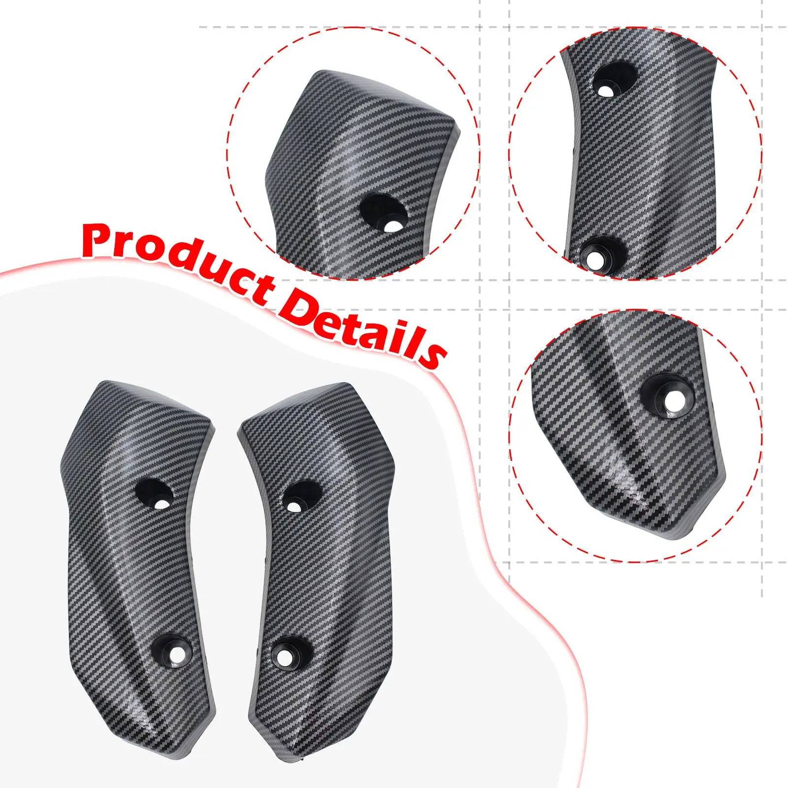 

Cooling Protection Plastic Radiator Cover Guard for Yamaha MT07 FZ07 2012-2017 Motorcycle Side Fairing Accessory