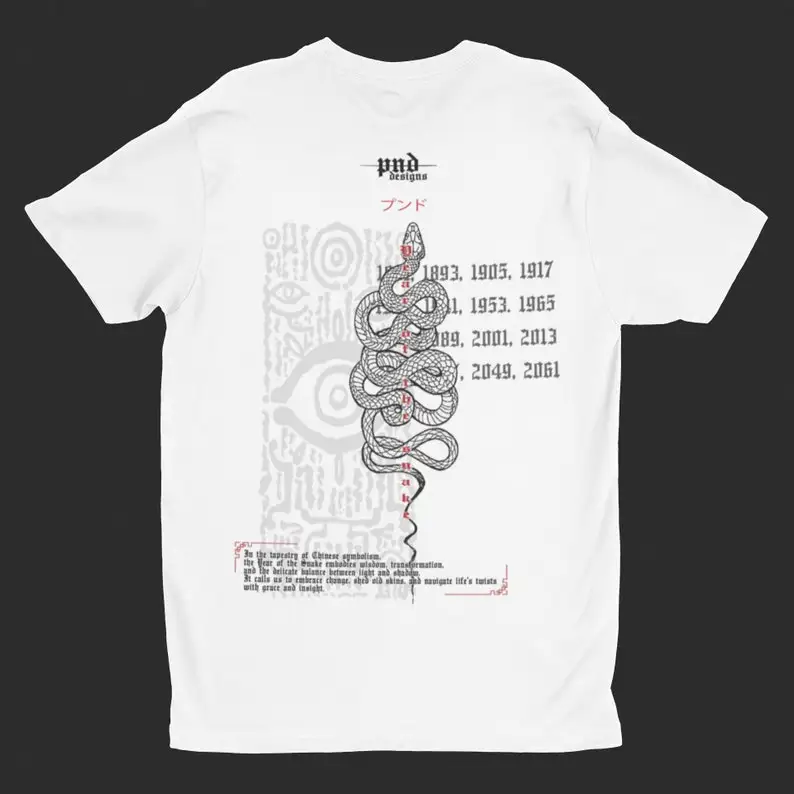 Japanese Shirt With Vintage Graphic For Your Streetwear Outfit, year of the snake, zodiac shirt, Street Wear Clothing