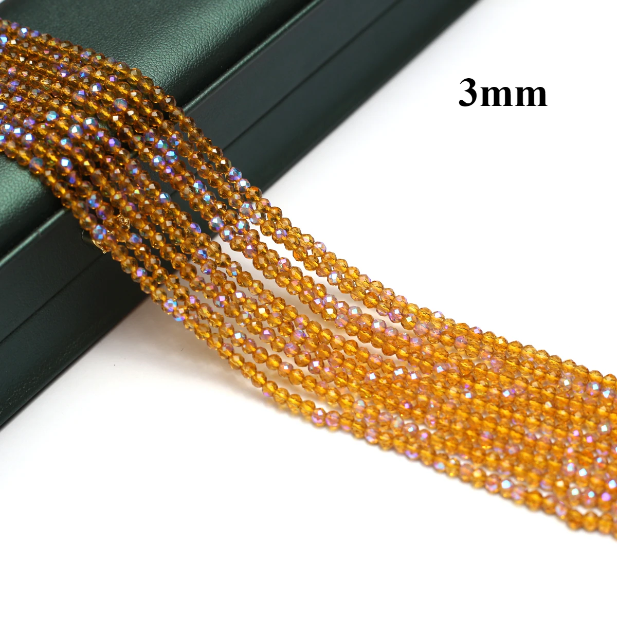 3mm Light Brown Natural Spinel Loose Beads Semi-Precious Stone Strand For DIY Jewelry Making Women Bracelet Necklace Accessories