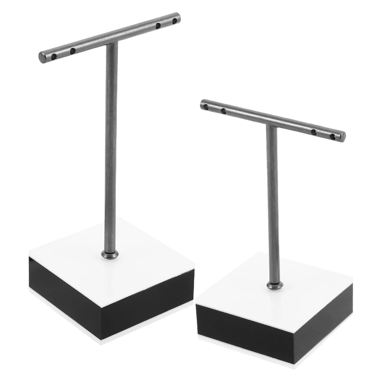 

2Pcs Earring Holder Acrylic T-Shaped Jewelry Organizer for Home Retail Display Stand Earrings Studs Storage Rack