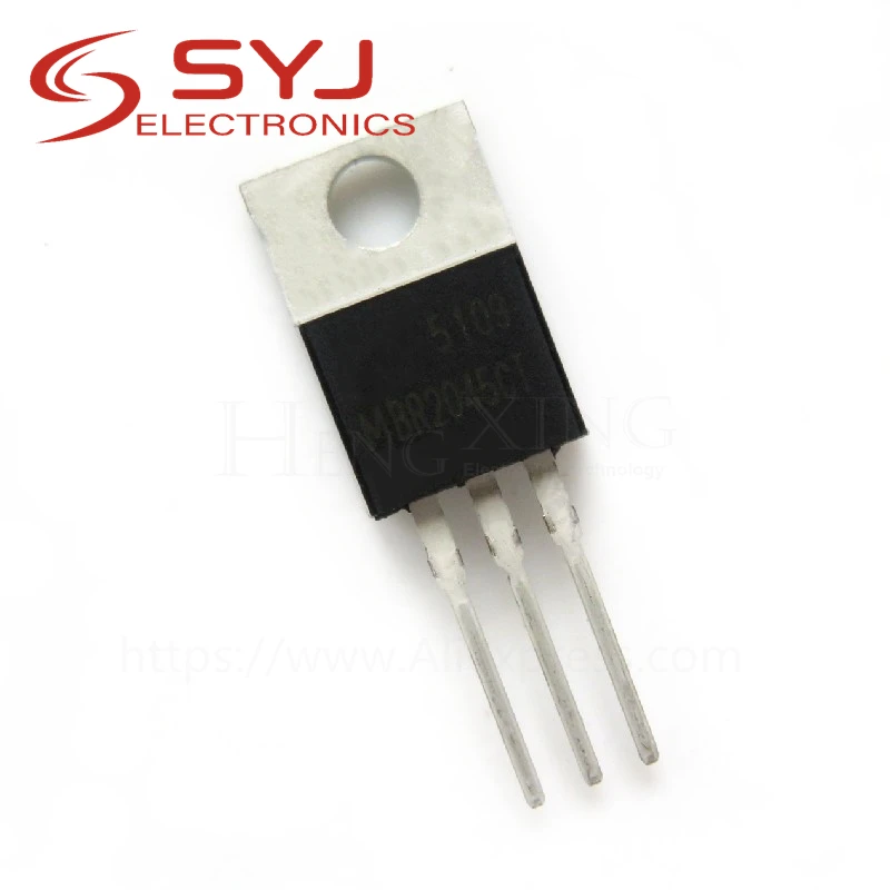 10pcs/lot MBR2045CT MBR2045 MBR2045C 20A 45V TO-220 In Stock