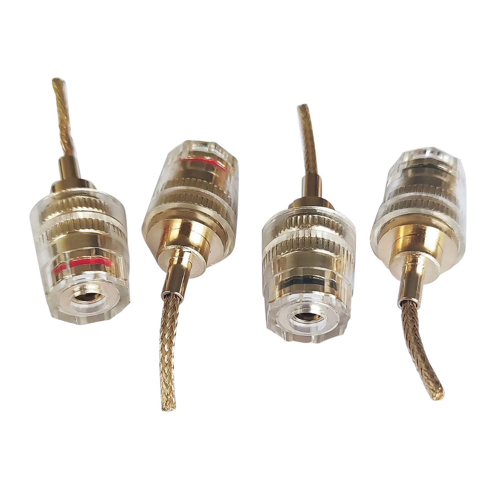 Imagem -02 - Banana Fêmea Parafuso-tipo Conector Plugue Adaptador para Jack Center Fio Surround Terminais de Alto-falante com Mola mm mm