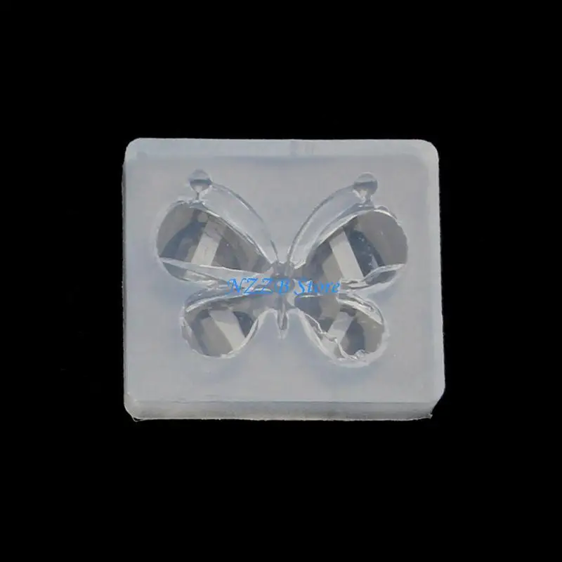 T21F Butterfly-shaped Earring Necklace Silicone Mold Epoxy Resin Jewelry Mold Resin Casting Pendant Mold Suitable for Diy
