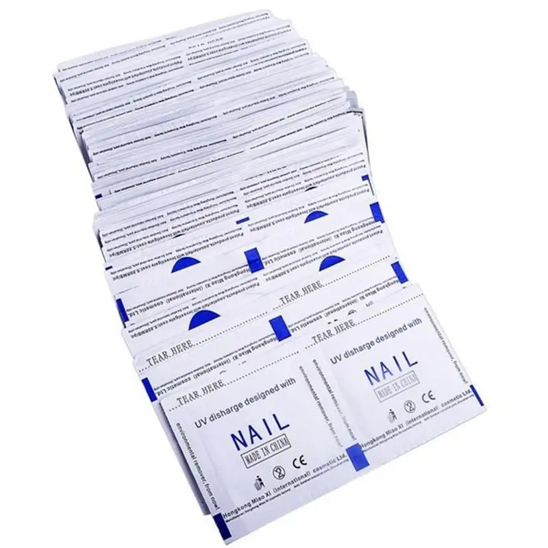 100Pcs/Bag Gel Polish Remover Wraps Pads Foil Nail Art  Cleaner