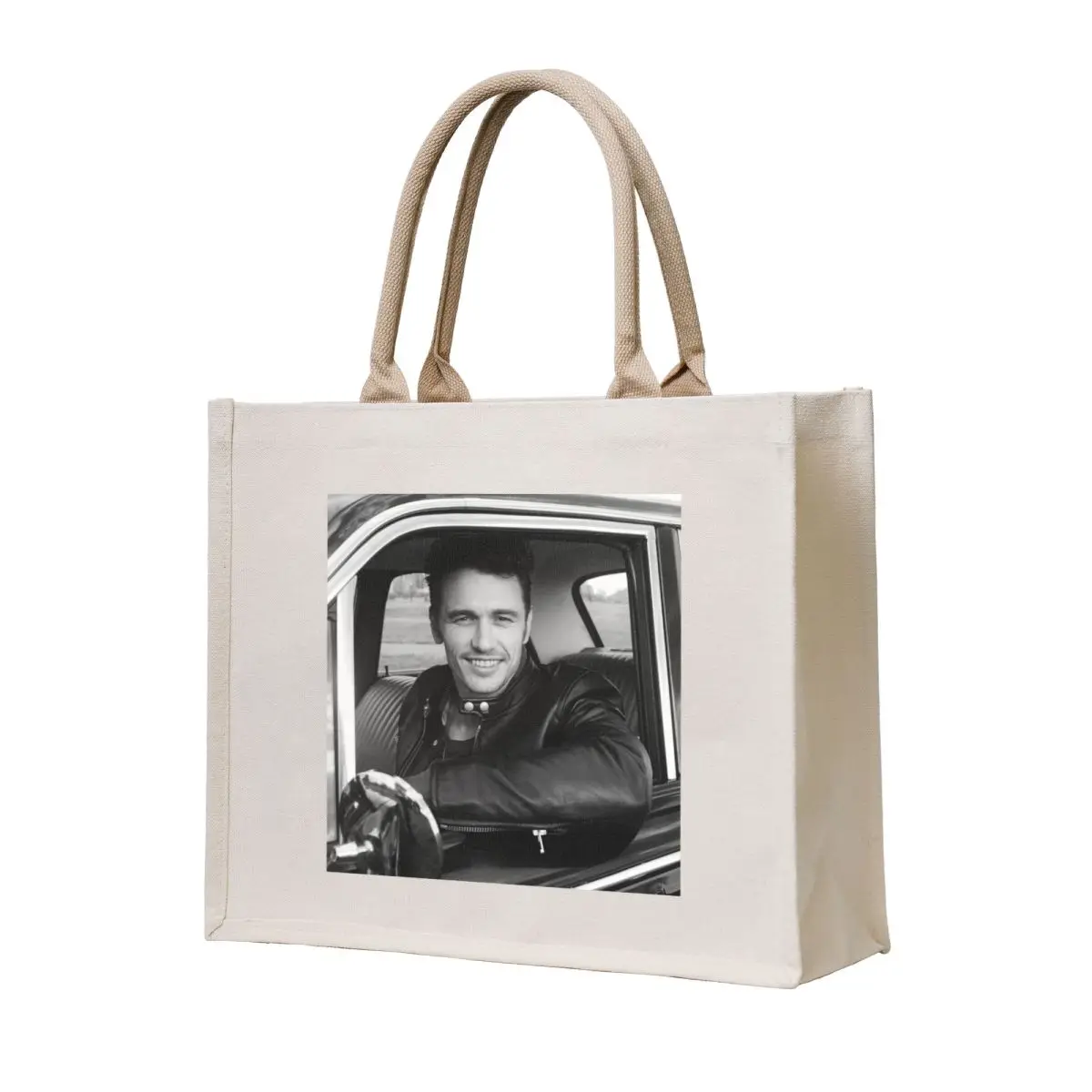 

James Franco car driving Tote Bag reusable shopping bags Women's shopping bag Portable shopping bag