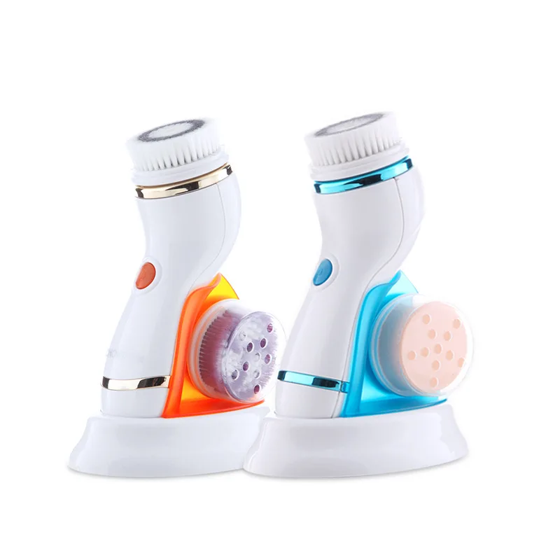 

4 In 1 Electric Facial Cleansing Brush Massage Wash Rotating Face Cleansing Machine Waterproof Removal Pore Blackhead Exfoliator