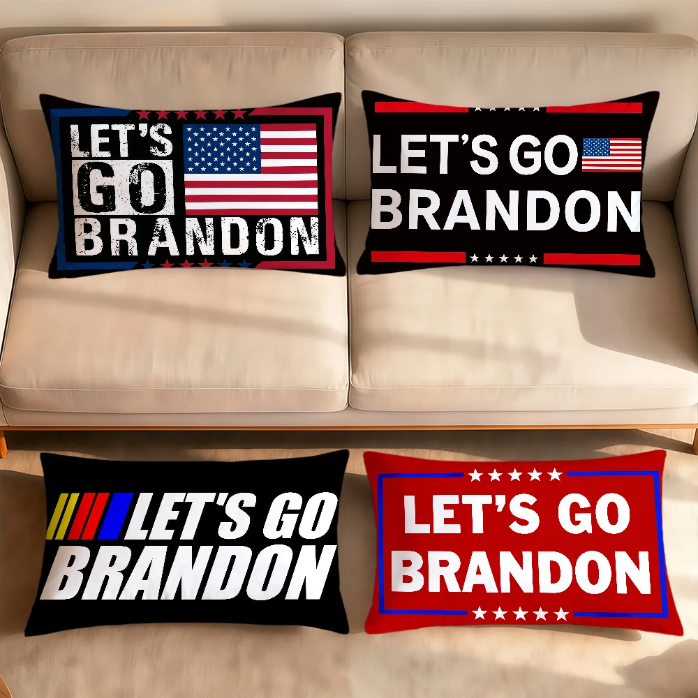 Lets Go B-Brandon Rectangle cushion cover Pillowcover Home Sofa Living Room Dorm Bedside Hogar Pillowcase Party Gift